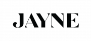 The word “JAYNE” in bold, elegant black uppercase letters on a light gray background.
